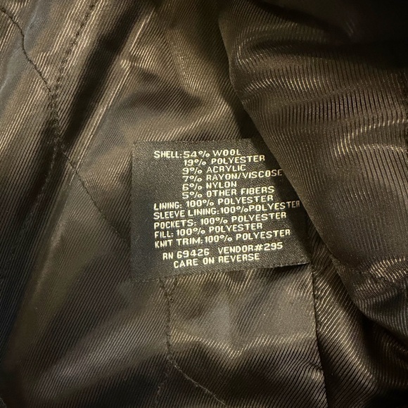 Black Rivet Men Wool Jacket - Picture 6 of 8